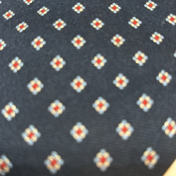 Cape Cod silk Tie Black light blue white red - Picture 4 of 6